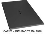 Receveur de douche, sur mesure : Largeur 120 à 200 cm x l. 70 à 100 cm. Bac à douche en résine Akrytan® anti glissant, finition ardoise, 10 couleurs, Livraison offerte et rapide